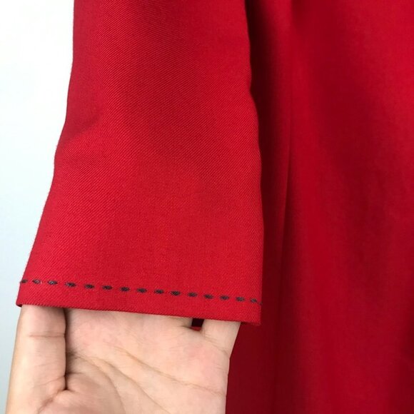 Tom And  Linda Platt Red Vintage Classic  Designer Pencil Dress women Size S - Picture 7 of 15